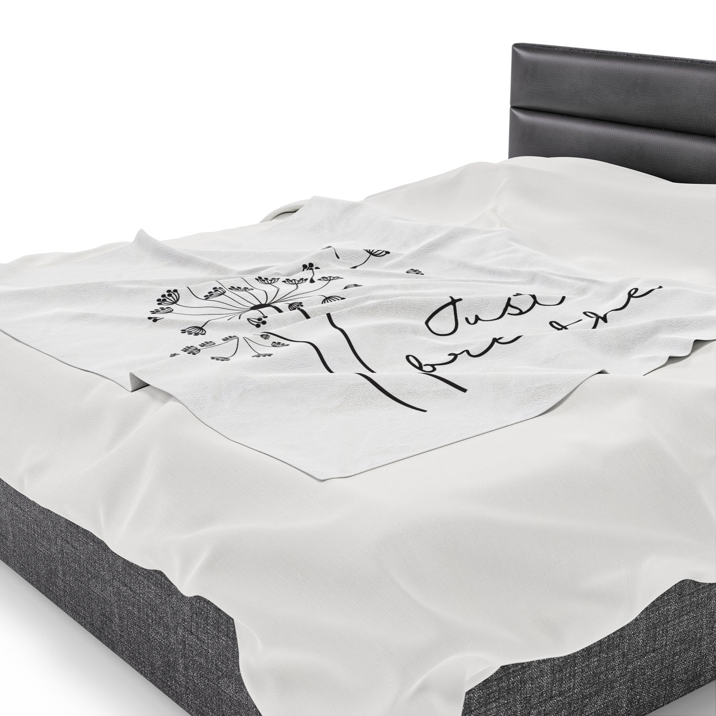 Dandelion Just Breathe Velveteen Plush Blanket