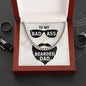 Bad Ass Beared Dad | Men's Cuban Link Chain Necklace