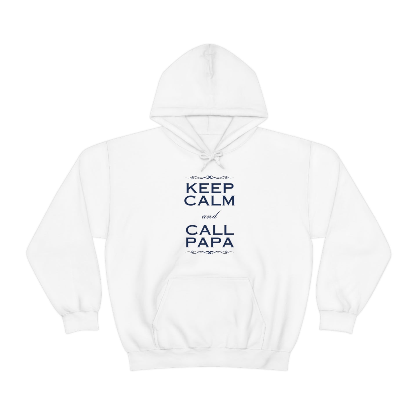 Keep Calm & Call Papa | Unisex Heavy Blend™ Hooded Sweatshirt